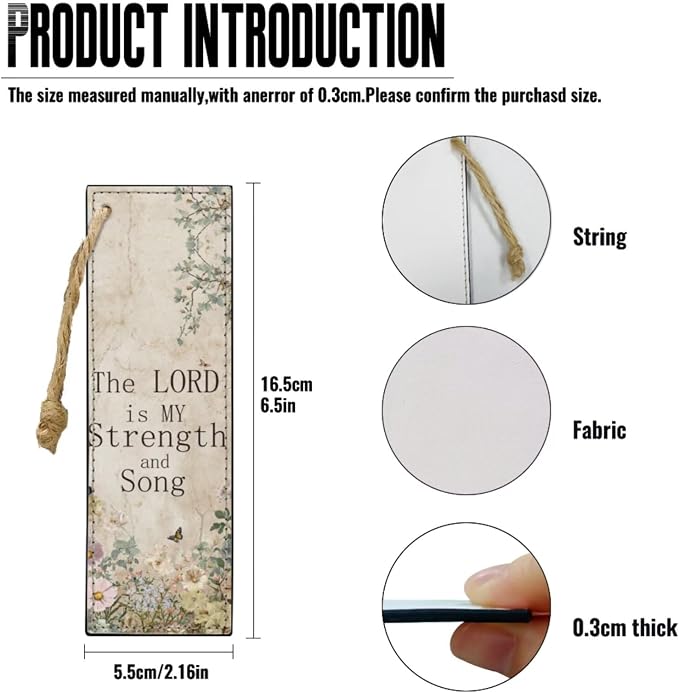 Vintage Floral and Cross Bible Case with Bookmark Waterproof Bible Cover Case for Women Lightweight Bible Bag with Handle Pockets Church Book Bag Beige