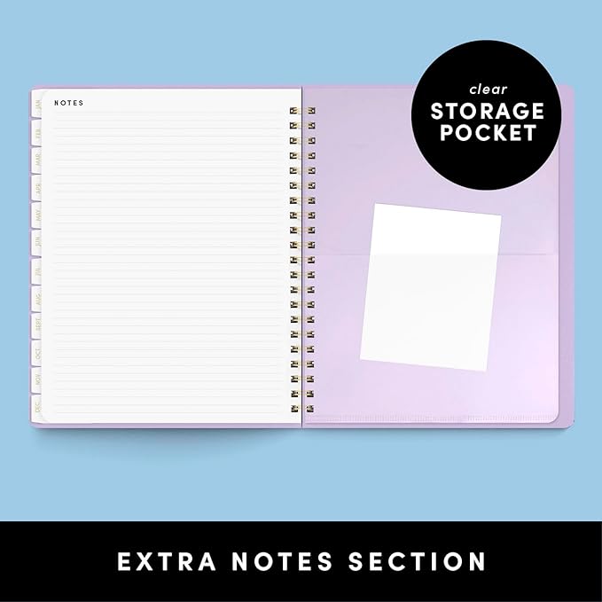 PAPERAGE 2026 Weekly & Monthly Planner, Jan-Dec 2026, 9.2x11.2in, Sage Green