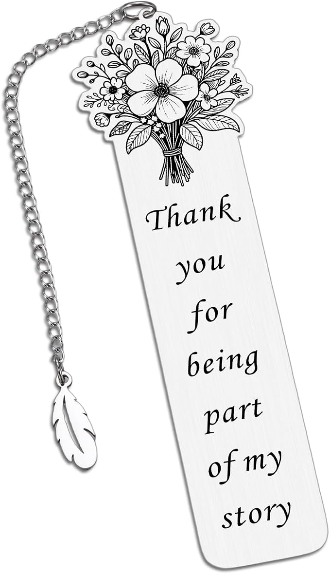 Thank You Gifts for Women Men End of School Teacher Thank You for Being Part of Story Bookmark Teacher Appreciation Gift Retirement Birthday Off to College Welcome Back to School First Day Christmas
