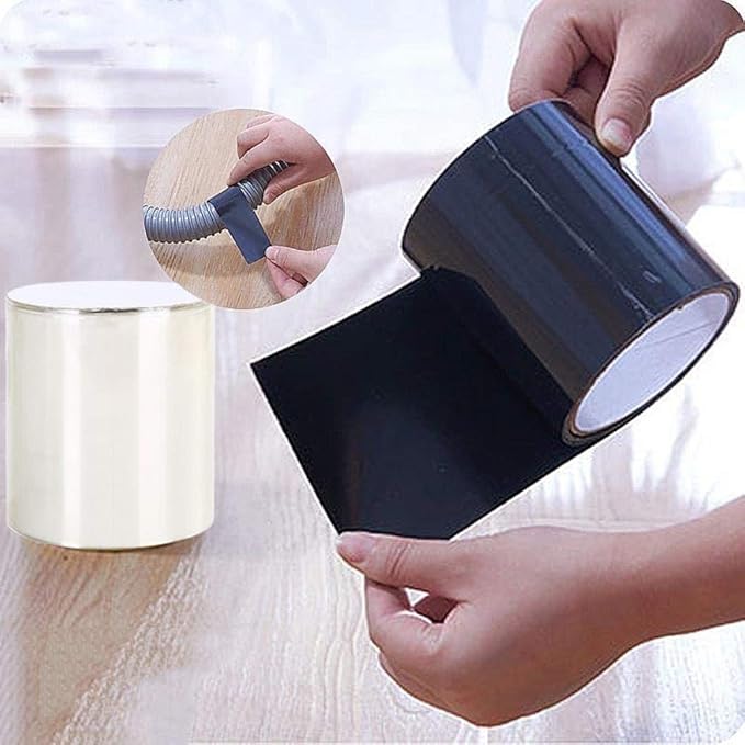 Self Adhesive Tape Tape Adhesive Tape Waterproof Tape Leak Proof Seal Repair Tape,Black Tape, Adhesives & Fasteners,Black-One Size