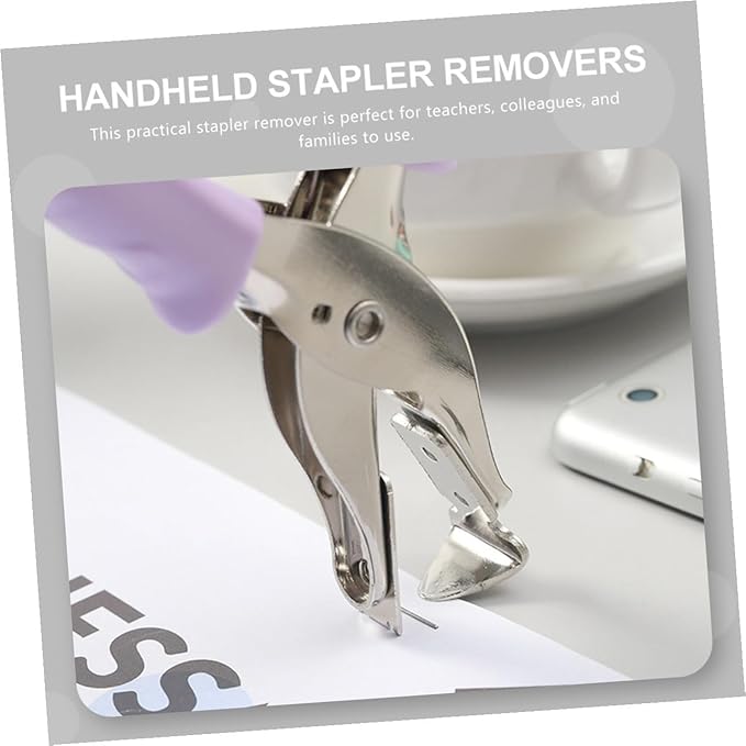 2Pcs Handheld Staple Pullers Office Staple Removing Tools for School Home Workplace Easy Saving with Random Colors Random Color