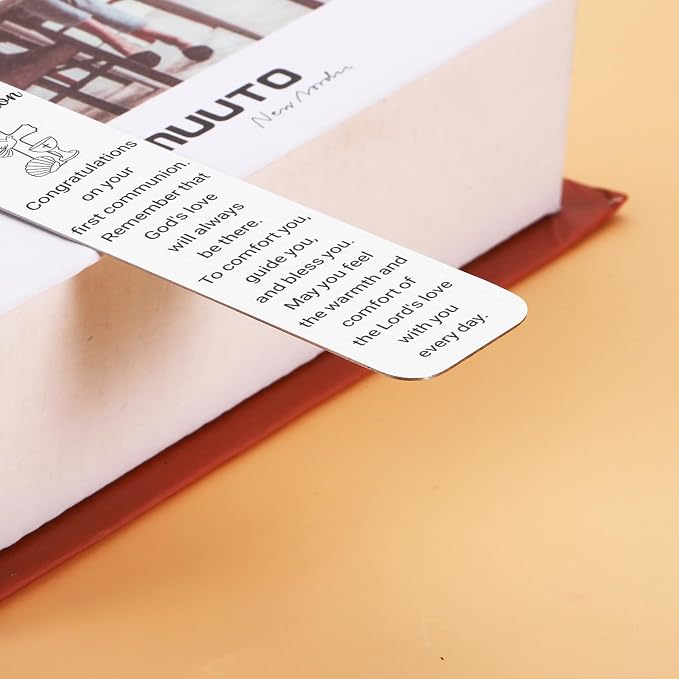1st Communion Gifts for Godson 1st Holy Communion Bookmark, Baptism Bookmarks Easter Basket Stuffers for Teens Adults Religious Bookmark, 1st Communion Gifts for Girls Boys