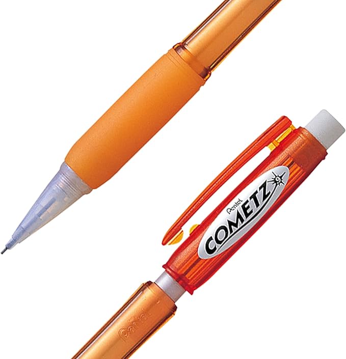 Pentel Cometz Automatic Pencil, 0.9mm, Orange Barrel, Box of 12 (AX119F)