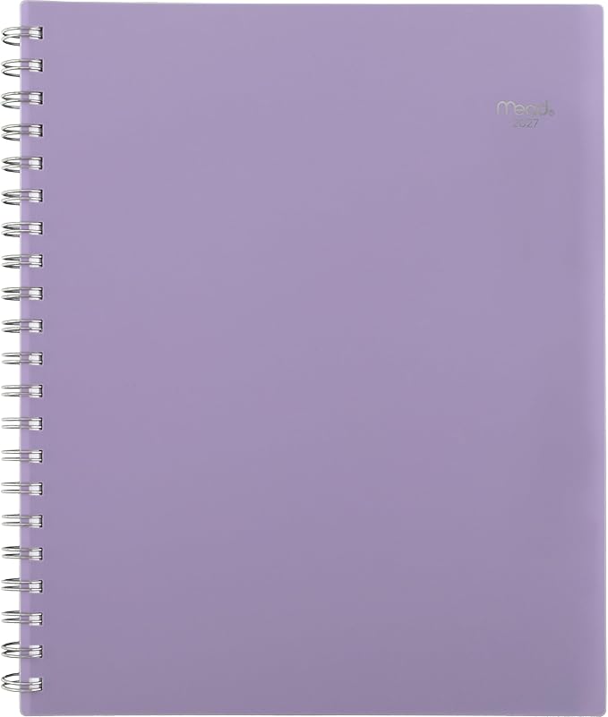 Mead 2027 Planner, Weekly & Monthly, 15-Month Oct-Dec, 8.5" x 11", Lilac (CRW6201927)