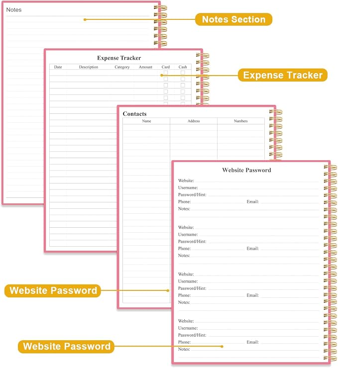 2026-2029 Monthly Planner, 3 Years Calendar from July 2026 - June 2029 with Spiral Binding, Inner Pocket, Elastic Closure, 33 Month Planner for Home | School | Office, 8.5" x 11", Pink