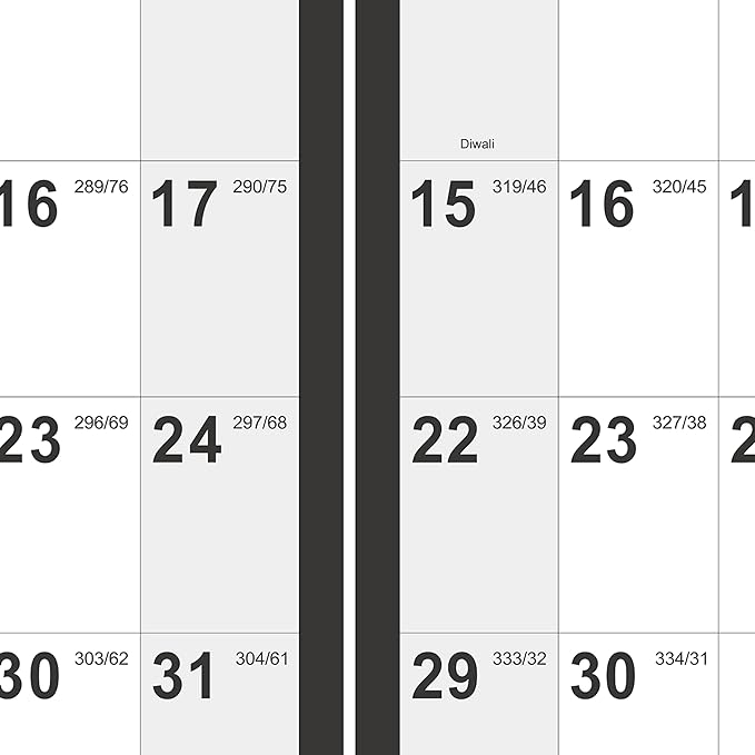 2026-2027 Yearly Wall Calendar - Calendar 2026-2027, July 2026 - June 2027, 34.4" x 22.8"(Open), Yearly Wall Calendar 26-27, Vertical Layout, Double-Sided Round Stickers, Large Calendar - Black