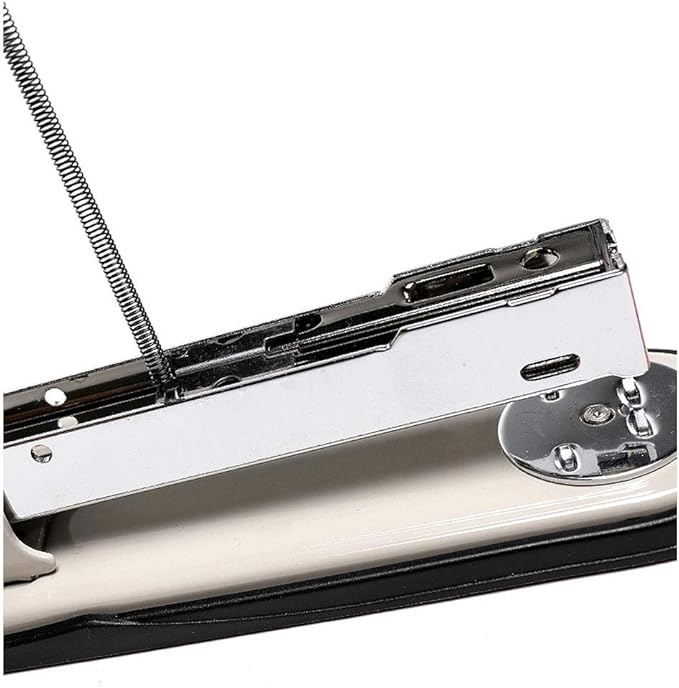 Liudan Stapler Labour-Saving Stapler, Metal Stapler, Multifunctional Bottom Rotary Stapler, 50 Pages Capacity, Grey, Desktop Stationery Office Stapler