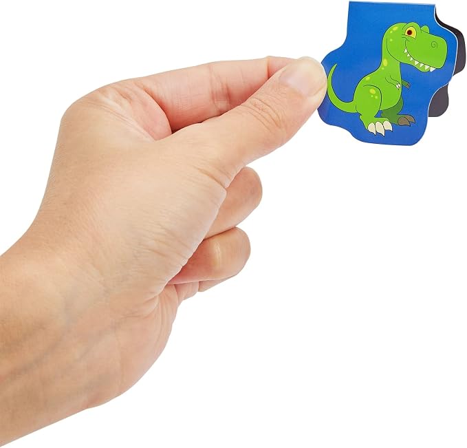 Bookmarks for Kids - 50-Pack Mini Animal Magnetic Bookmarks - 10 Designs, 1.7 x 1.7 in, Multicolor - Clip Markers for Reading & Classroom Essentials