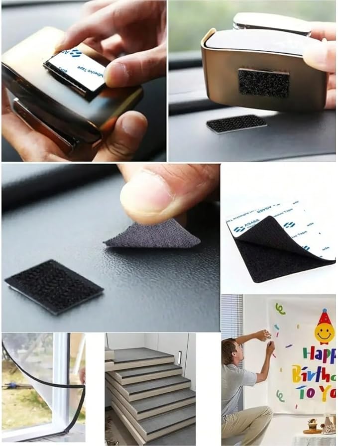 Strong Self Adhesive Hook and Loop Fastener Tape Double Side Adhesive Tape with Glue Sticker