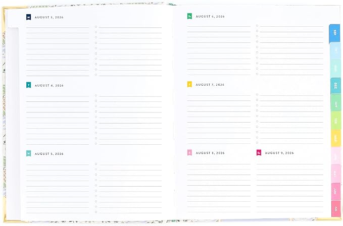 2026-2027 Weekly Planner by Emily Ley – Simplified Bookbound Planner Pineapple Charm, August 2026–July 2027 – 12-Month Academic Year Organizer for Women
