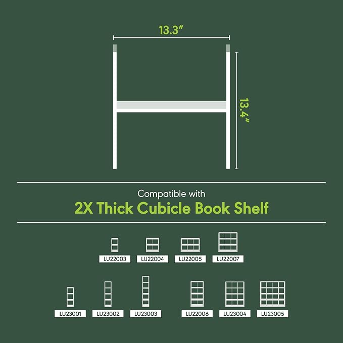 Furinno Cubicle Cube Insert, H-Shelf Cube Organizer, Fits into Furinno Extra Thick Cubes, for Organizers and Storage, Black Dark Oak (Does not fit IKEA Kallax Shelving)