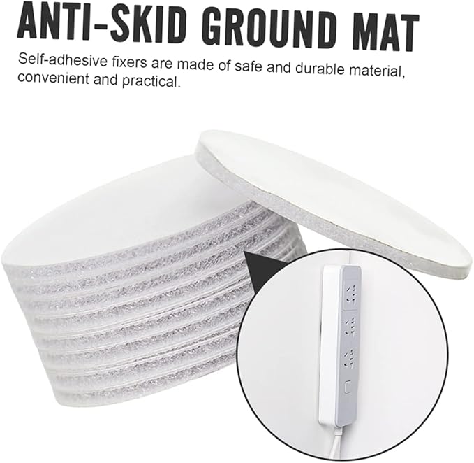5 Sets Removable Adhesive Mounting Stickers of Non Slip Floor Mats Fixers for Secure Carpets for Home