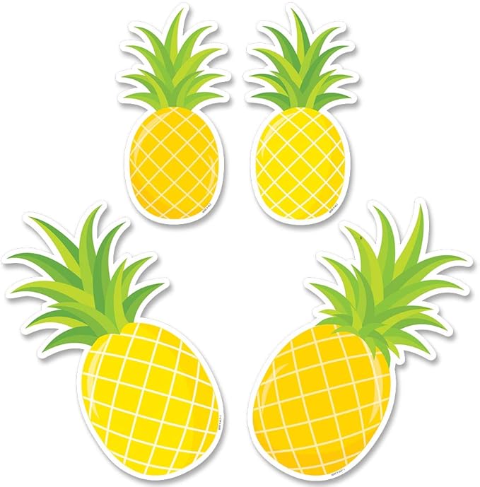 Creative Teaching Palm Paradise Pineapple Party 6" Designer Cut-Outs (Room Display and Decoration)
