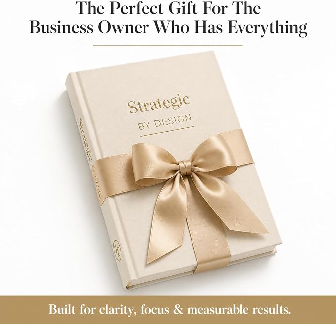 Goal Planner and Monthly Business Planner for Entrepreneurs, Coaches and Small Business Owners, Undated A5 Goal Setting Journal with Guided Prompts, Strategic by Design