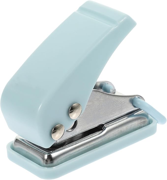 HOMSFOU Miniature Stapler Portable Office Supply Convenient Small Stapler for School Necessity and Everyday Use Stylish Design with Tail Hanging Ring
