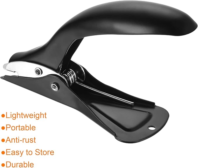 MECCANIXITY Staple Remover Tools, Heavy Staplers Puller for Office Home Business, Black
