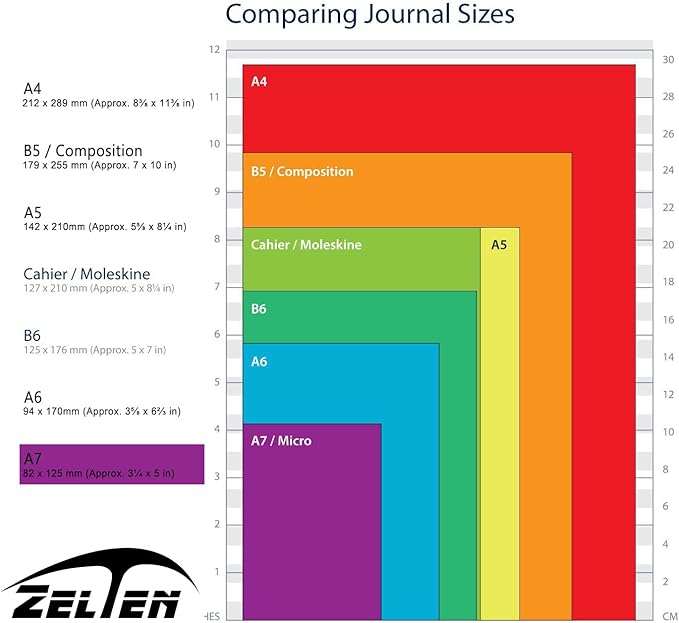 Zelten 1 Pack A7 45 Sheets/90 Pages FavoritesLoose Leaf Punched Paper Refills Paper for 6 Hole Binder Personal Organizer Diary Notebook Refillable Planner
