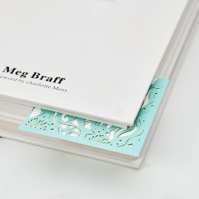 4PCS Pearl Metallic Bookmarks, Cute Hollow Book Corner - Protecting Bookmark for Book Lovers, Small Gifts for Readers Women