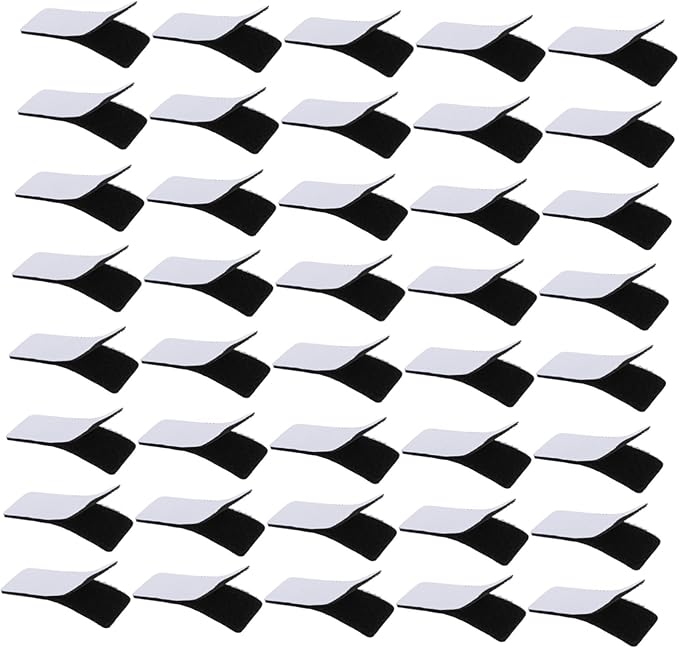 HEALLILY 40pcs Retainer Double Sided Tape Strong Adhesive Strips for Wall Mounting