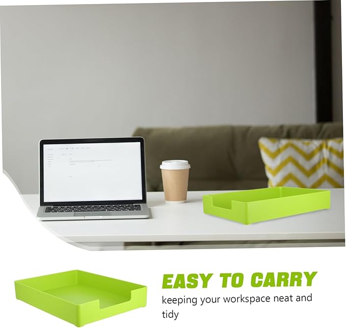 Gadpiparty Document Storage Box for Office Paper Tray Desktop Organizer Stationery Supplies Holder Desk File Organizer