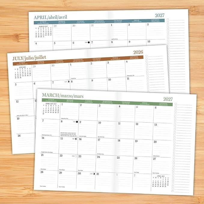 Willow Creek Press, Graphite Grid Academic 2027 Pocket Planner
