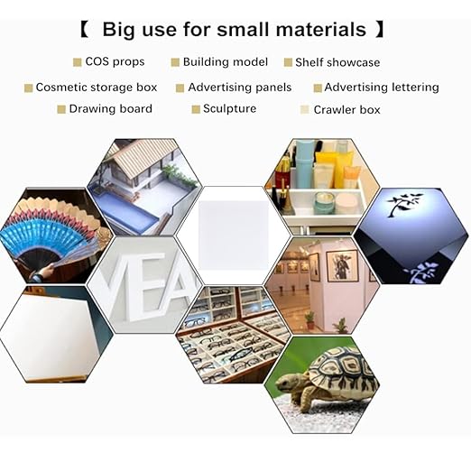 BENECREAT 8Pcs 12x12 Inch White Foam Boards, 2mm Square PVC Foam Sheet Poster Board for Mounting, Crafts, Art, Display, Presentation and Projects
