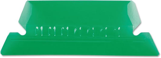 Pendaflex Hanging Folder Tabs, 2", Clear Green, 25 Tabs and Inserts per Pack (42 GRE)
