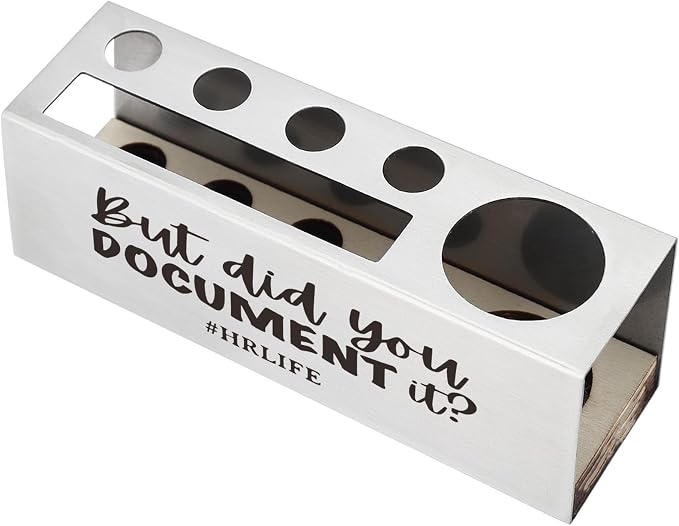 Funny Office for Women, Sarcastic HR Life, Retirement Leaving Congratulations Appreciation Gift for HR Professionals Recruiters, Stationary Supplies Office Pencil Holder Desk for Desk SD286