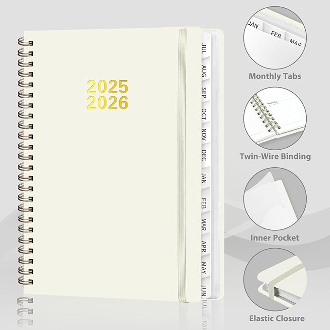Planner 2026-2027, Weekly and Monthly Academic Year Calendar Planner, July 2026 - June 2027, Daily Agenda Book for Office School Supplies, Letter Size(8.5'' x 11'')