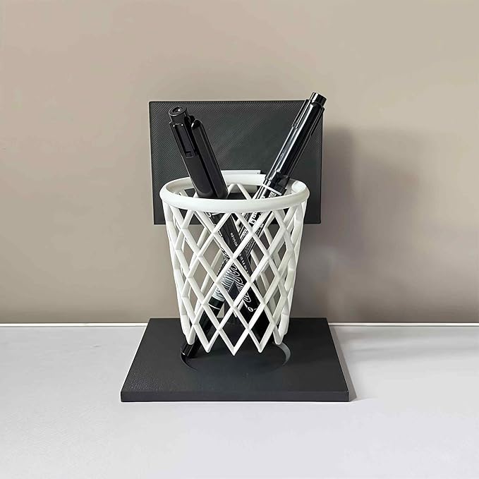 Funny Pen Holder for Desk, Unique Cool Pen Holder, Funny Office Desk Accessories for Men, Cool Office Desk Decor Gadgets, Unique Office Desk Accessories, Basketball Decor Gift