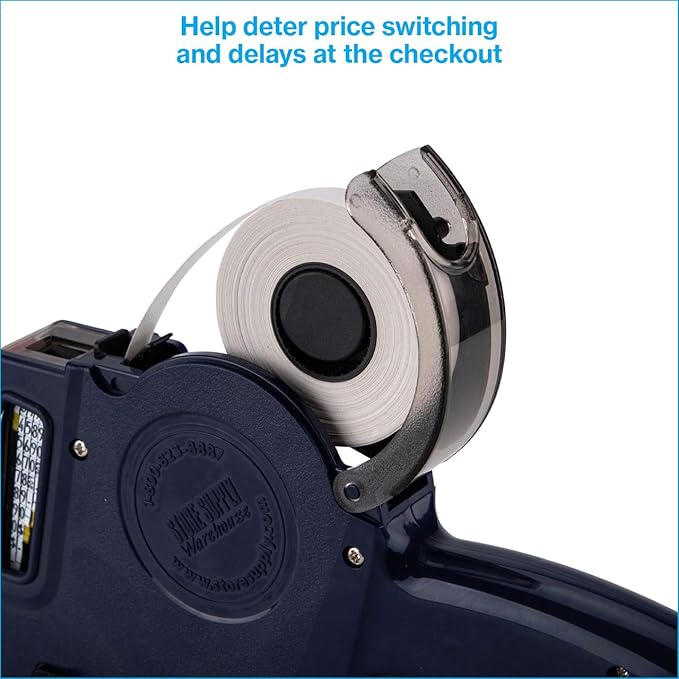 White SSW 1-Line Pricing Gun Labels 3/4" W x 3/8" H- 1,000 Labels per roll