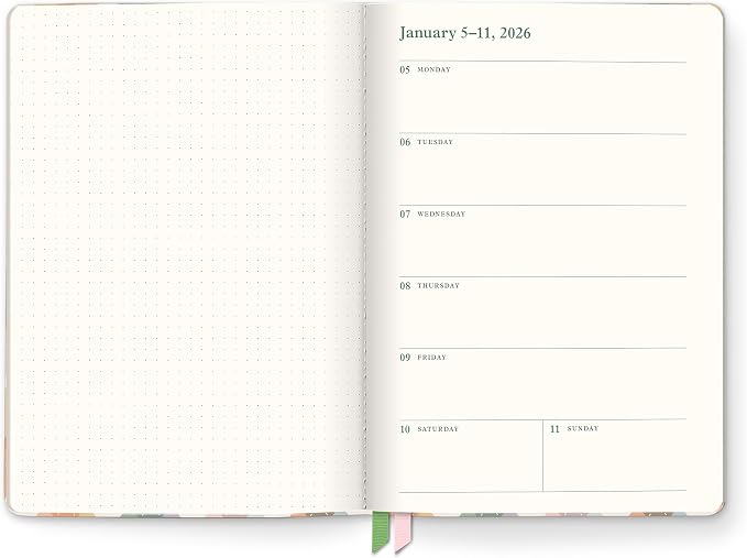 Orange Circle Studio 2026 Planner, Clara Clothbound, Argyle