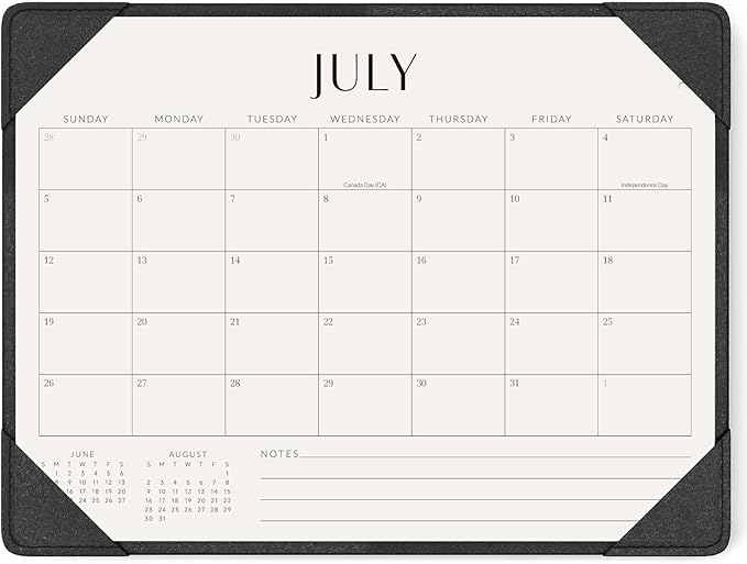 Jotsome Desk Calendar 2026-2027 with Desktop Mat, Desk Pad Calendar From Now to June 2027 14x10.5 inch, Desk Blotter Calendar for Home Office and School, Easy Planning, Gift for the Holidays, Black