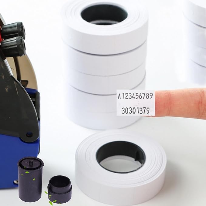 Ink Rollers for MX-6600 Gun | 18mm Refill Ink Rolls Cartridge for Double Line Price Tag Gun | 10pcs