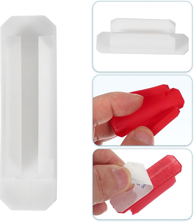 PATIKIL Pen Holder for Desk, 30 Pack Adhesive Pencil Holders Silicone Pencil Holder for Classroom Office Accessories Teacher Supplies, White