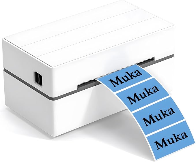 Muka 800 PCS 1.5" x 2.25" Blue Thermal Labels Color Label for Barcodes, Address, Consignment, Compatible with Thermal Label Printer