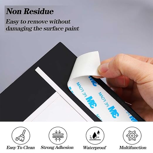 Double Sided Tape Heavy Duty, 3/4in×10ft Picture Hanging Strips for Posters, Removable Waterproof No Wall Damage Foam Tape, Adhesive Mounting Tape for Paint Wall
