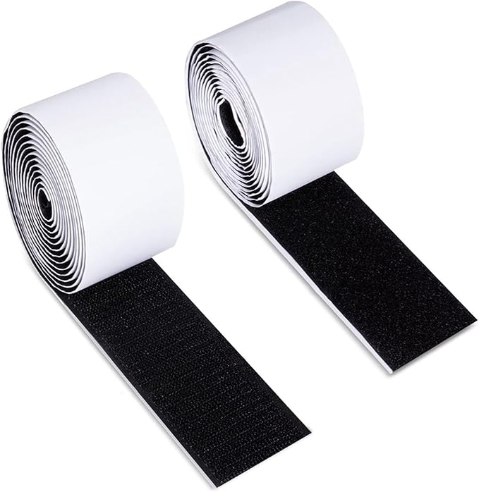 2Pcs Adhesive Hook and Loop Tape Wide Double Sided Sticky Back Hook Loop Fastener for Pedal Board Fastening Guitar Pedal Fixating