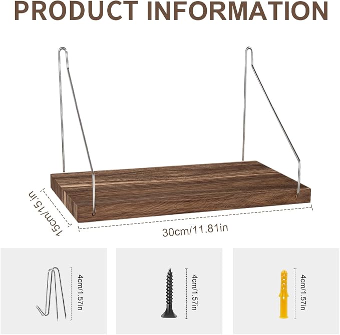 Fabric Wall Cubicle Shelf with Hooks for Work Decor, 11.8''x6'' Wooden Cubicle Organizer Storage Shelf with Hangers Cubicle Accessories for Office & Women Men Desk（2 Pack ）