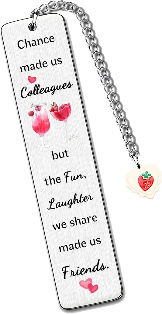 Colleague Woman Bookmarks Good Friendship Appreciate Gift Women Friends Dimission Accompany Keepsake Birthday Gift Christmas Long Distance Thanksgiving Present Book Accessory Chance Made Us Colleagues