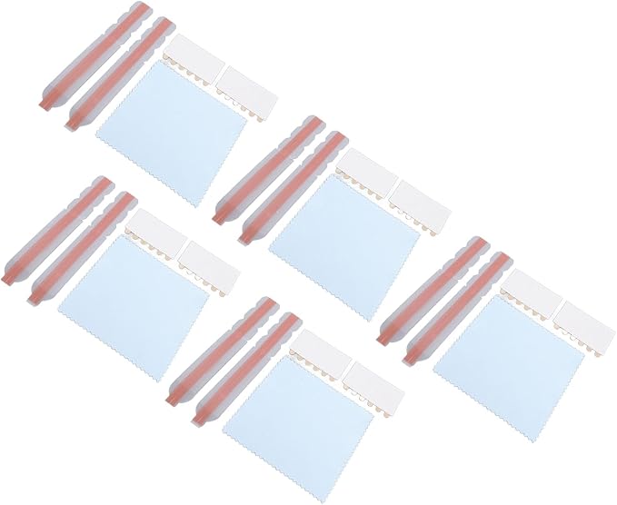 Hilitand 5 Set Filter Adhesive Strips, Computer Screen Mounting Accessories Double Sided Adhesive Strips for Laptops and Monitors