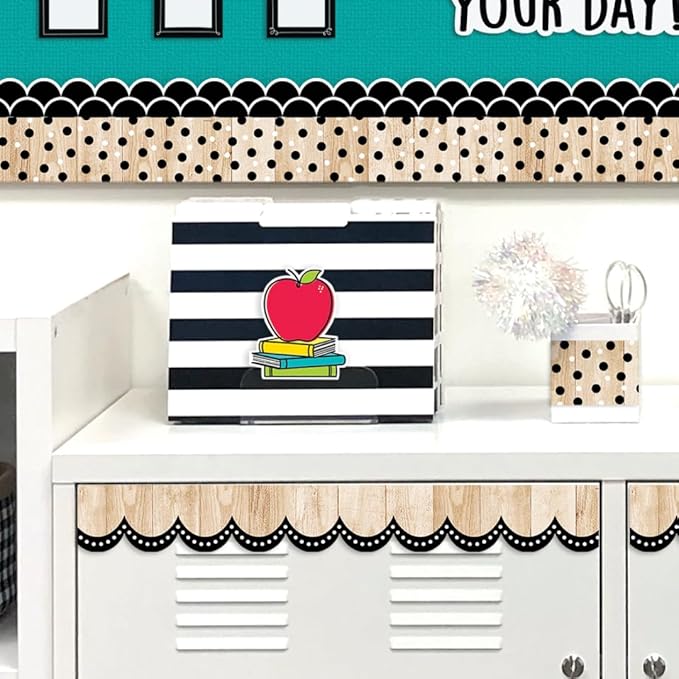 CTP Core Decor Doodle Books 6" Designer Cut-Outs Top Classroom Decorating Accents (Creative Teaching Press 10930)