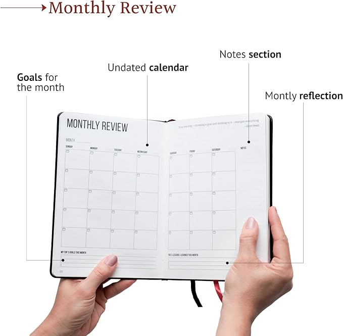 This Is My Era, 90 Day Planner, 2026 Daily Planner Undated, Weekly Planner, Hourly Planner, Work Planner, Goal Productivity Planner, Leather, Hard Cover - Black