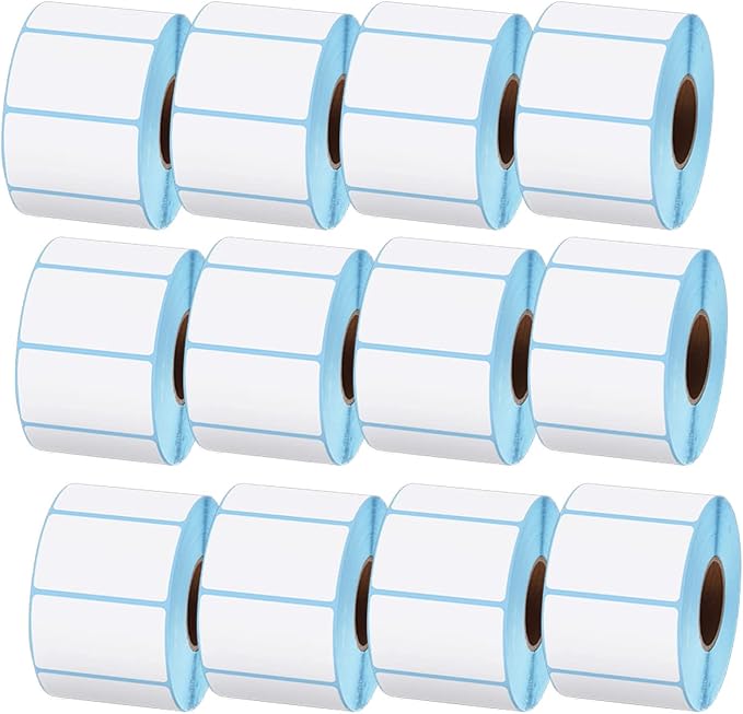 Direct Thermal Label Stickers, Width 50Mm Height 20-80Mm Self Adhesive Label Sticker Address Labels for Labelling Envelopes,50×30mm×800