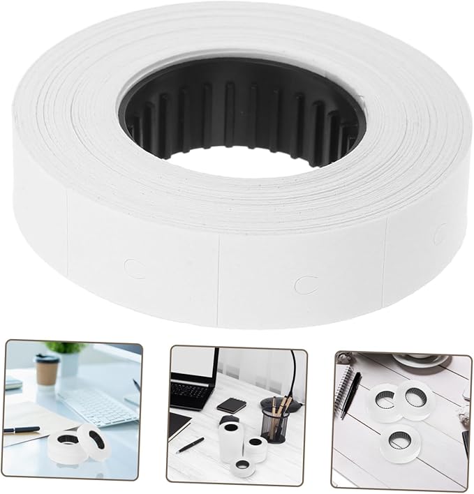 KALLORY 10rolls Price Labels Double Row Price Tag Labels Per Roll for Retail Supermarkets and Offices Versatile Labeling for Enhanced Organization
