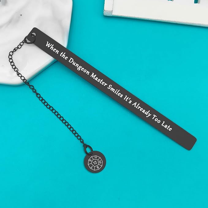 DND Gifts DND Bookmark When The Dungeon Master Smiles It's Already Too Late Bookmark Dungeon Master Gift RPG Gamer Gift DND Player Gift DM Fans Gift