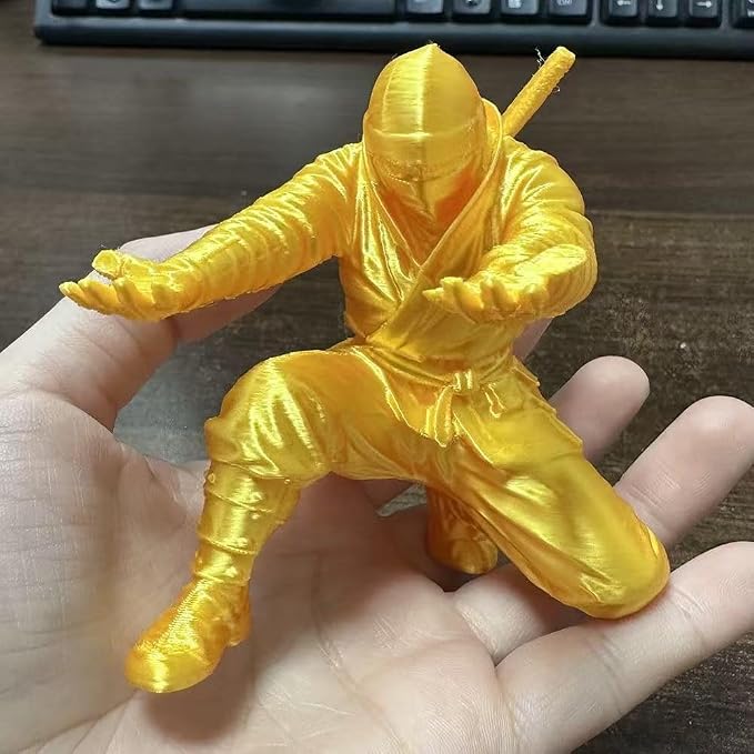 Ninja Pen Holder for Desk, Black Ninja Decor Pen Stand Pencil Holder Desk Accessories for Office Home Classroom (Black Ninja) (Gold Ninja)