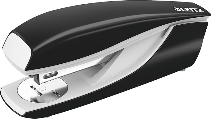 Leitz 55020195 Ergonomic Metal Stapler, Black