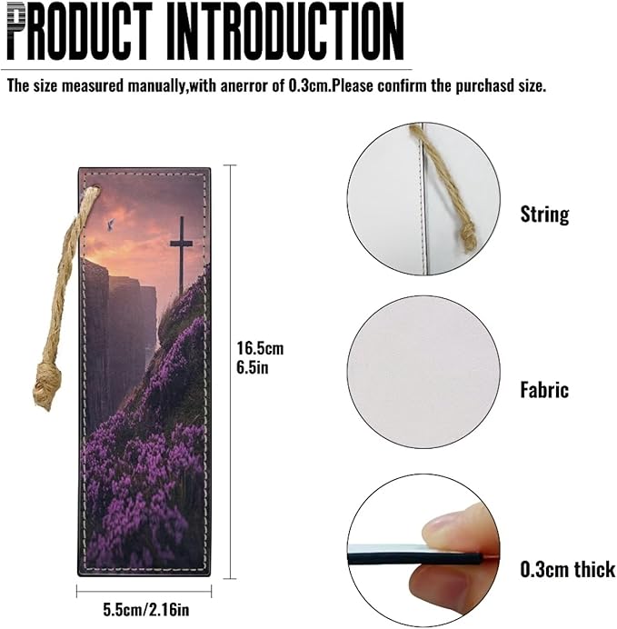 Purple Leather Bible Cover for Girls and Women, Book Case Church Bible Protective with Handle and Zippered Pocket,Cross White Dove and Lavender,Large