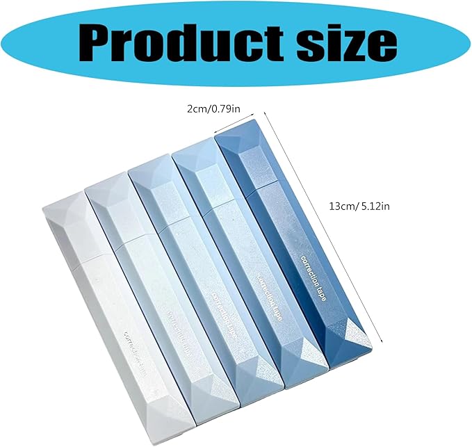 White Out Correction Tape, White Out Tapes, Correction Tapes with Lid, Tape RollerInstant CorrectionTapes, Cute CorrectionRollers Aesthetic Stationery for Students Stationery Supplies